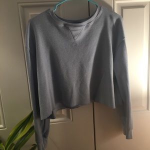 Wild Fable Blue Cropped Long Sleeve